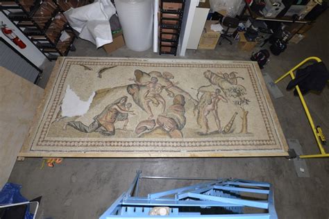 Ancient mosaic of Hercules lands man in prison for illegal import.